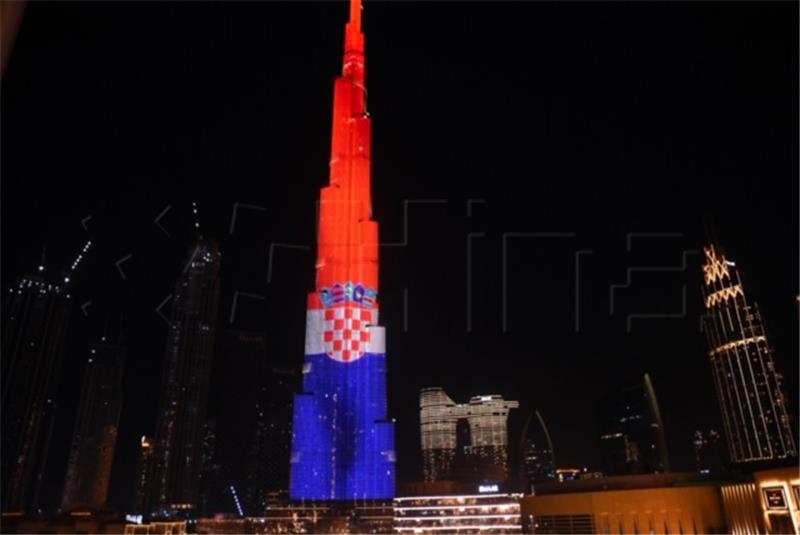 Burj Khalifa zasjala u hrvatskim bojama