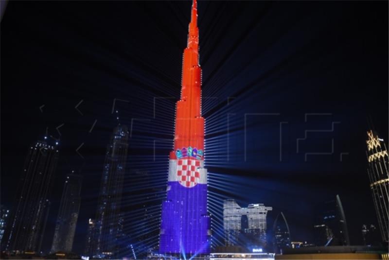 Burj Khalifa zasjala u hrvatskim bojama