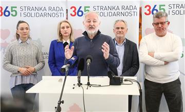 Tiskovna konferencija Stranke rada i solidarnosti Bandić Milan 365