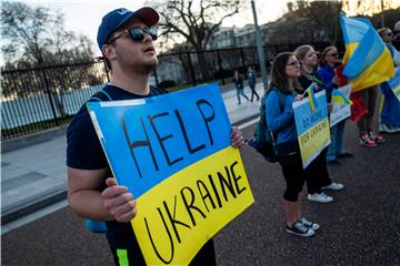 USA UKRAINE RUSSIA CONFLICT PROTEST