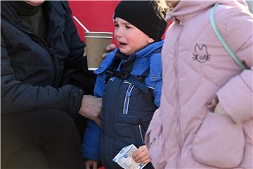 Izbjeglice na graničnom prijelazu Medyka