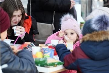 Prihvatni centar za izbjeglice iz Ukrajine u poljskom gradu Przemyslu