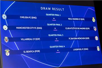 SWITZERLAND SOCCER UEFA CHAMPIONS LEAGUE DRAW