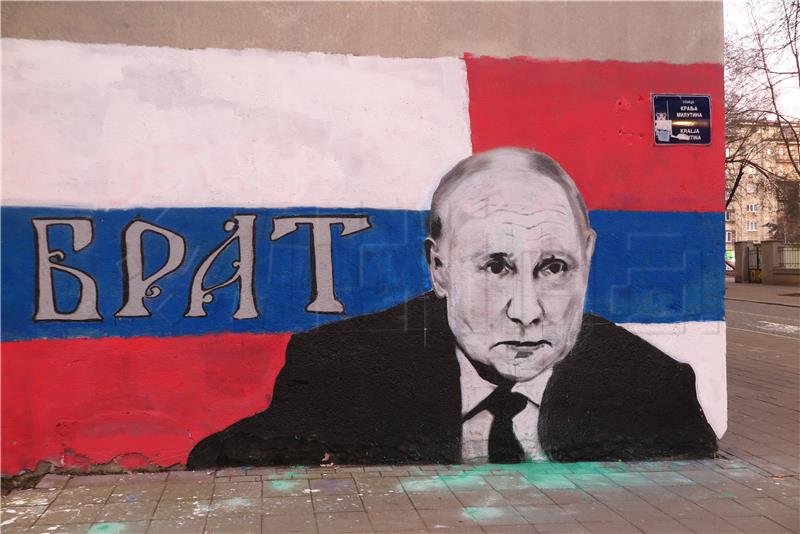 Beograd: Mural posvećen Vladimiru Putinu