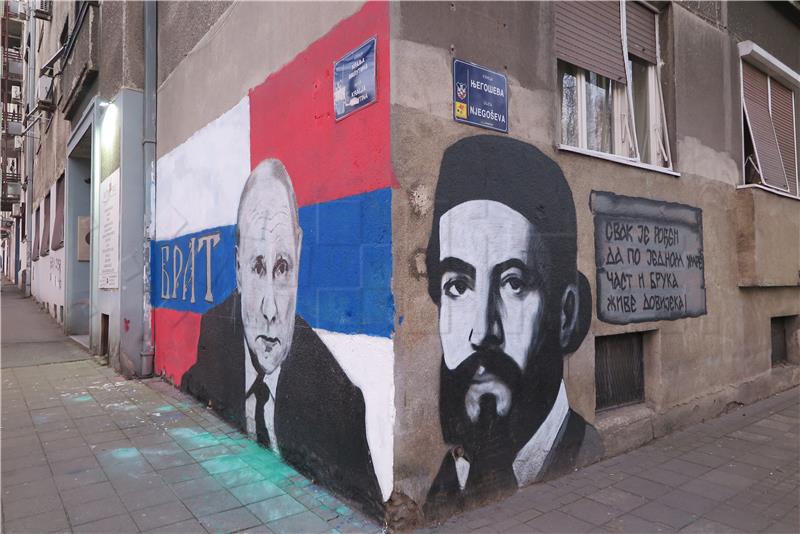 Beograd: Mural posvećen Vladimiru Putinu