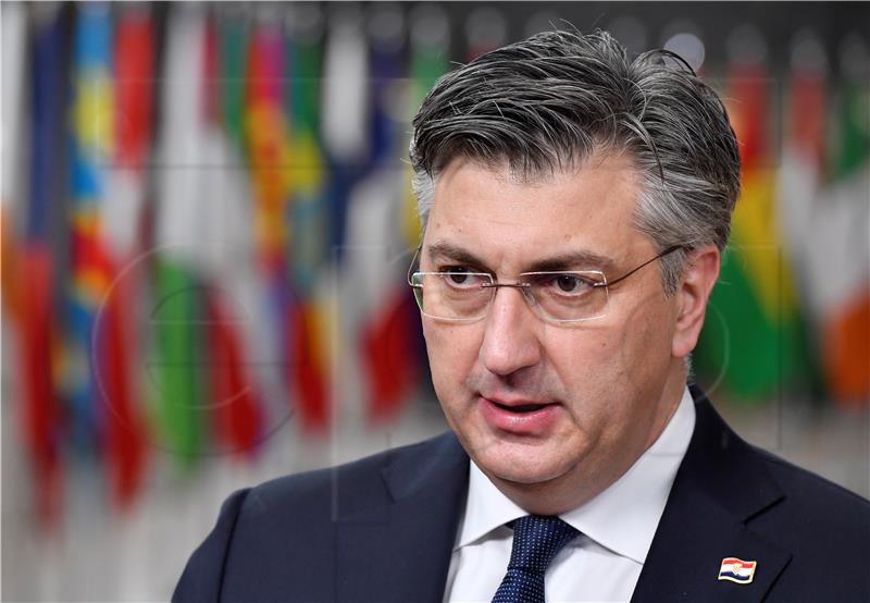 Croatian PM, European Council head talk Ukraine, BiH, Schengen, eurozone