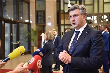 Plenković na sastanku Europskoga vijeća