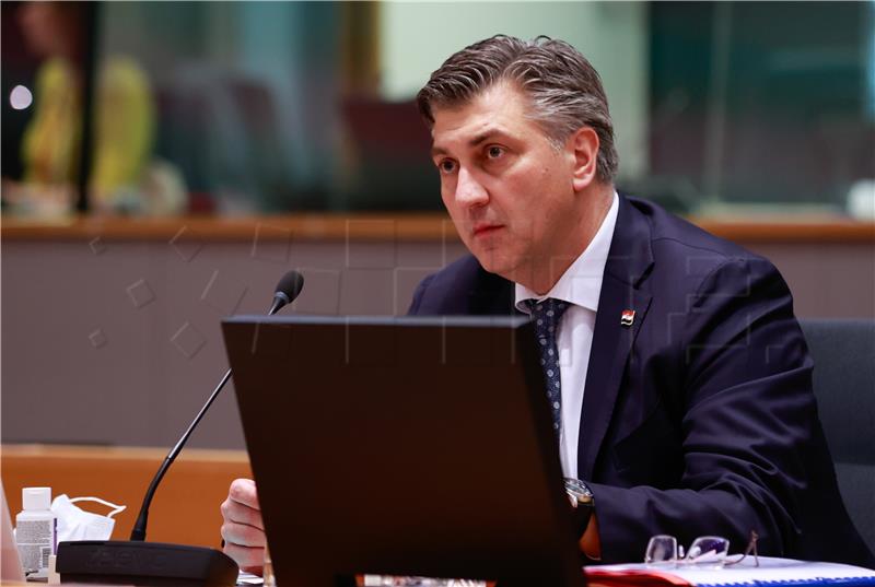 Plenković na sastanku Europskog vijeća