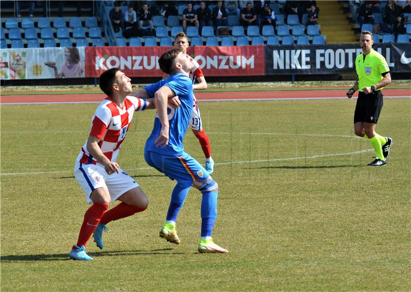 Kvalifikacijska utakmica U-19 reprezentacija Hrvatske i Rumunjske u Karlovcu