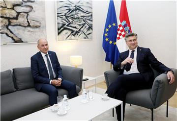 Premijer Plenković primio slovenskog kolegu Janšu