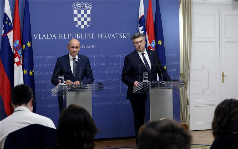 Izjave za medije Plenkovića i Janše