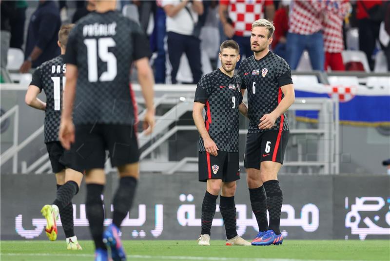 DOHA: Pripremna nogometna utakmice Hrvatska - Bugarska