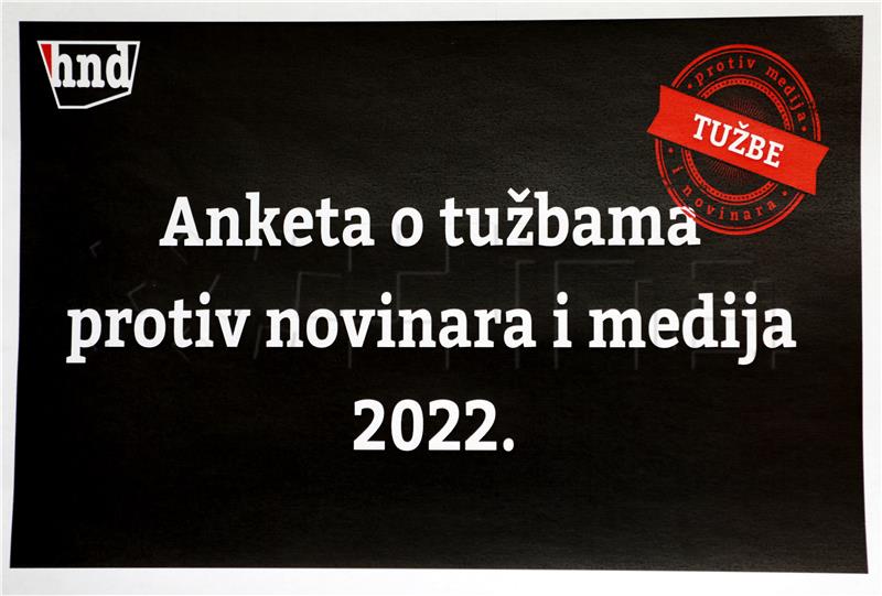 HND predstavio najnoviju anketu o broju tužbi protiv novinara