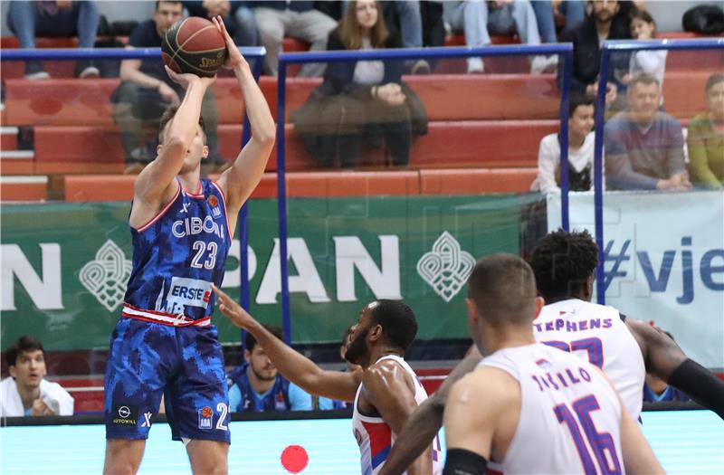 Utakmica 25. kola ABA lige Cibona - Igokea Aleksandrovac