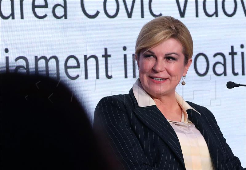 Grabar-Kitarović declines comment on her candidacy for NATO secretary-general