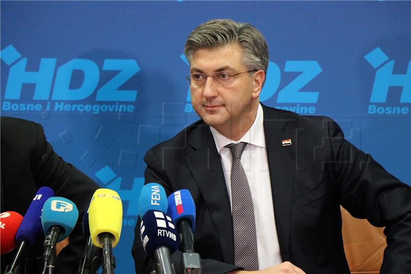 Plenković appeals to Croat, Bosniak parties to agree on Bosnia electoral reform