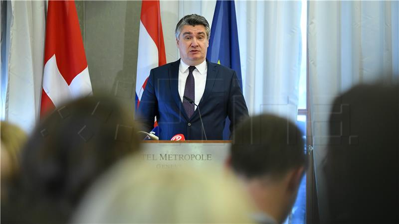 Predsjednik Milanović susreo se s Hrvatima u Ženevi