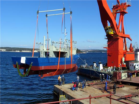 Fishing boat for Scottish client launched at Pula's Tehnomont shipyard