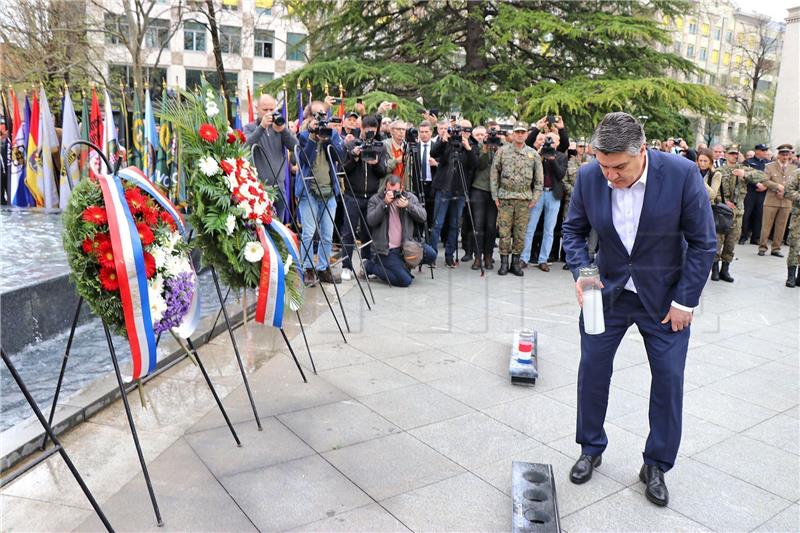 Predsjednik Milanović na obilježavanju 30. godišnjice osnutka HVO-a