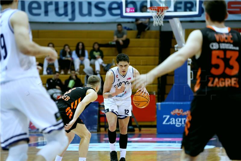 Utakmica Lige za prvaka prvenstva Hrvatske za košarkaše Cedevita Junior - Cibona