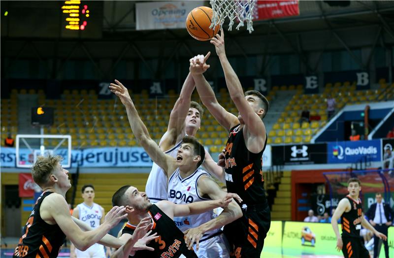 Utakmica Lige za prvaka prvenstva Hrvatske za košarkaše Cedevita Junior - Cibona