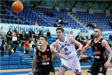 Utakmica Lige za prvaka prvenstva Hrvatske za košarkaše Cedevita Junior - Cibona