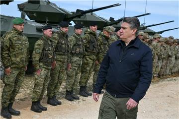 President Milanović attends Croatia-US military exercise "Shield 22"