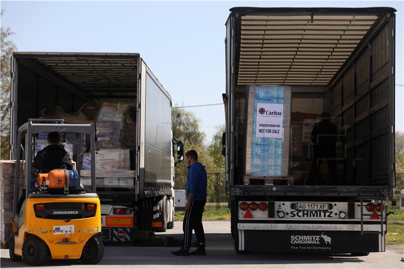 Caritas Croatia sends €400,000 worth of aid to Ukraine to date