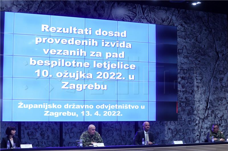 Zagreb: Konferencija za medije ŽDO o rezultatima izvida pada bespilotne letjelice