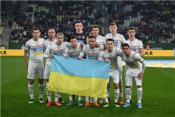 POLAND SOCCER MATCH FOR PEACE