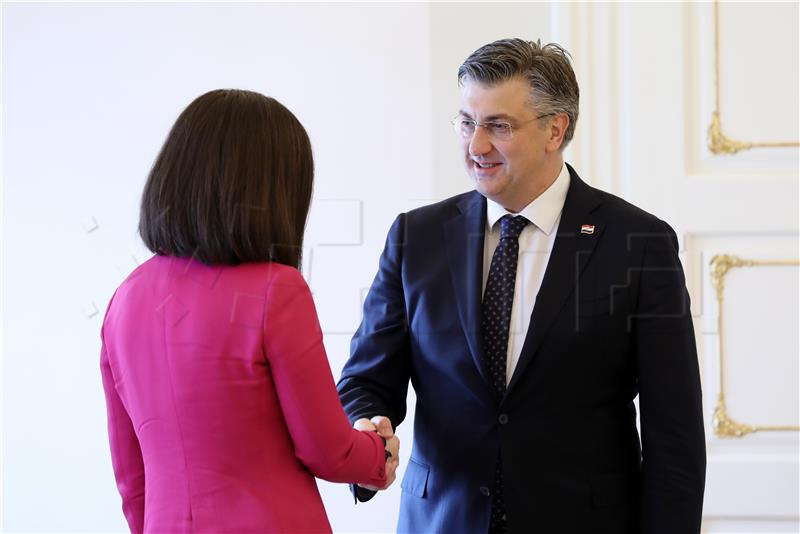 Plenković primio bugarsku ministricu vanjskih poslova Genčovsku