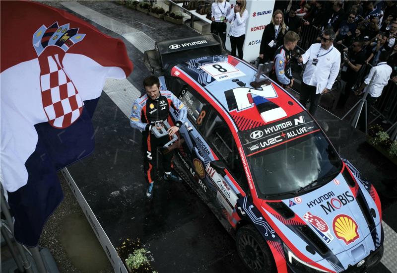 Proglašenje pobjednka WRC Croatia Rallyja