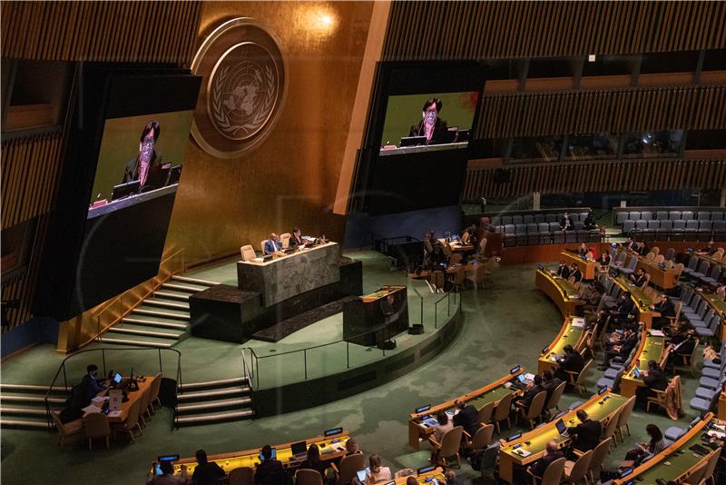 USA UN GENERAL ASSEMBLY SECURITY COUNCIL VETO