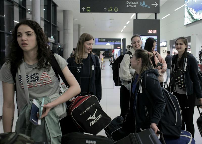 Doček ukrajinske ženske odbojkaške reprezentacije