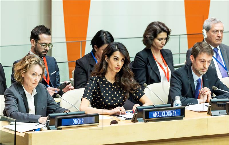 USA NEW YORK UNITED NATIONS AMAL CLOOONEY