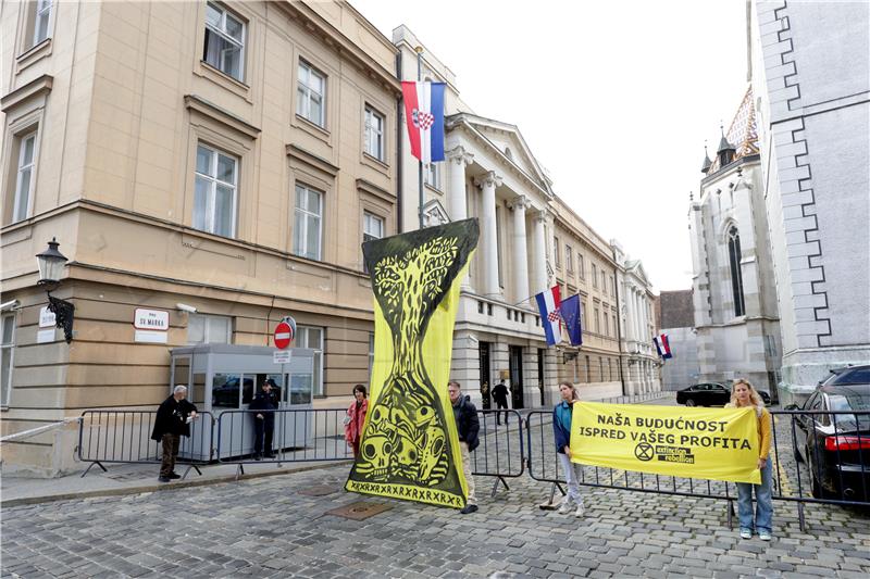 Akcija inicijative Extinction Rebellion Zagreb