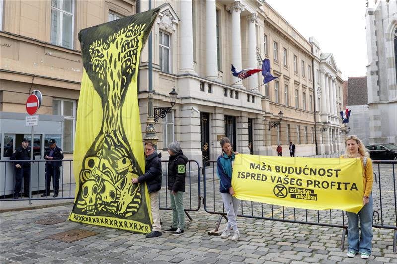 Akcija inicijative Extinction Rebellion Zagreb