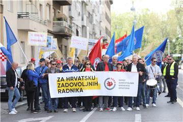 SSSH obilježio 1. svibnja  tradicionalnom prosvjednom povorkom gradskim ulicama