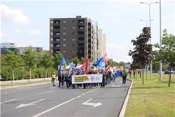 SSSH obilježio 1. svibnja  tradicionalnom prosvjednom povorkom gradskim ulicama