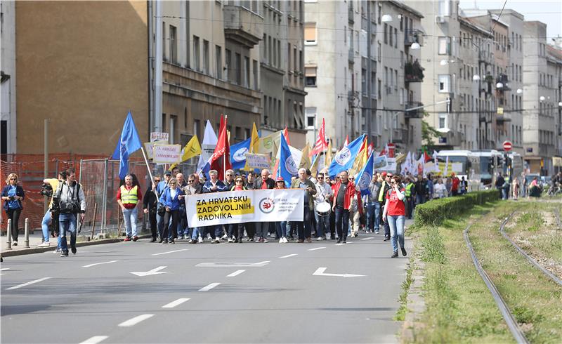 SSSH obilježio 1. svibnja  tradicionalnom prosvjednom povorkom gradskim ulicama