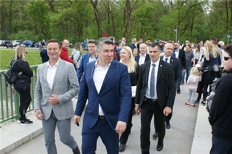 Milanović na tradicionalnoj proslavi Praznika rada na kupalištu na Dravi u Varaždinu 