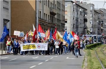 SSSH obilježio 1. svibnja tradicionalnom prosvjednom povorkom gradskim ulicama