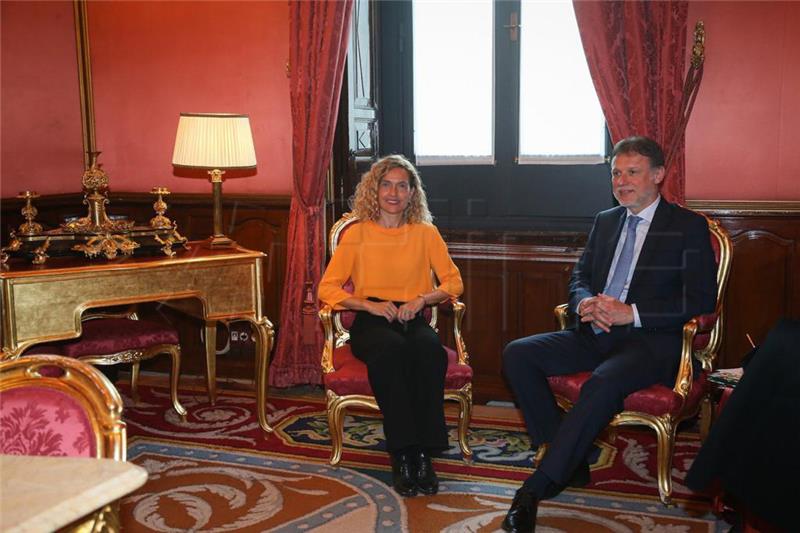 Parl. speaker thanks Spain for support to Croatia's Schengen, euro area bid