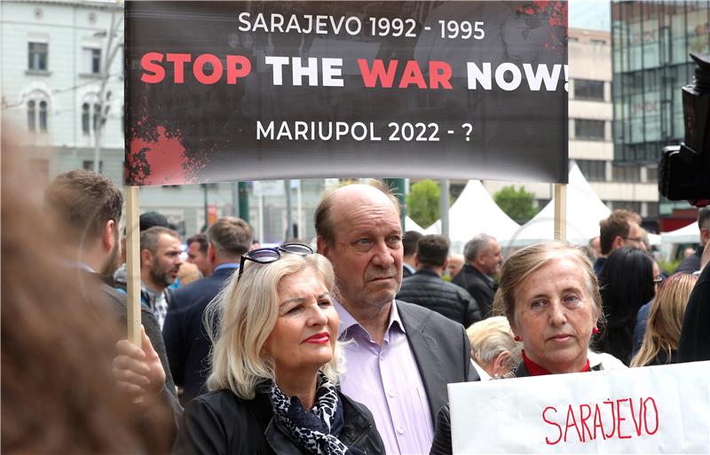 BOSNIA ANTI-WAR PROTEST