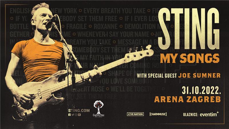 Sting u zagrebačkoj Areni 31. listopada