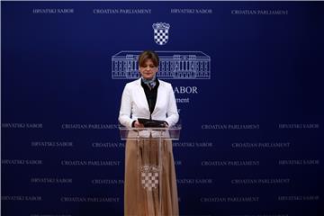 Konferencija za medije zastupnice Karoline Vidović Krišto