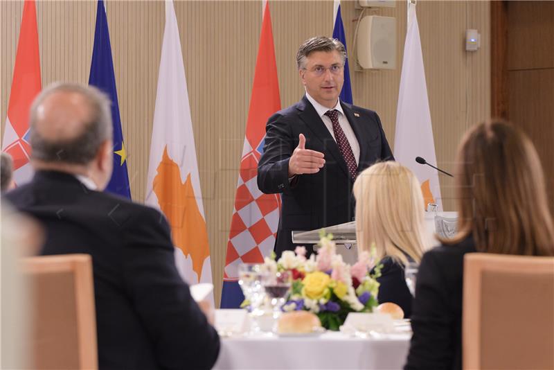 Plenković prvi hrvatski premijer na Cipru