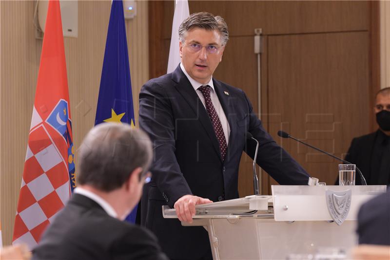 Plenković prvi hrvatski premijer na Cipru