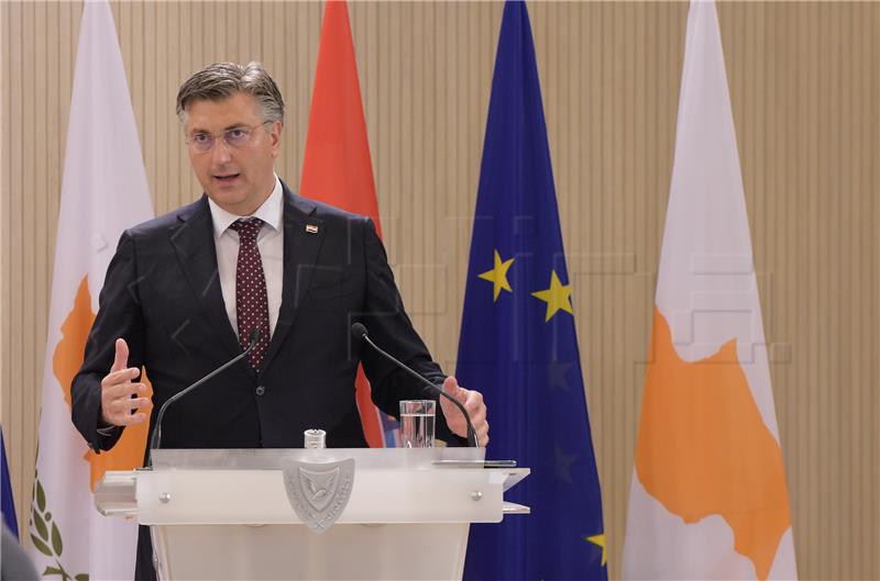 Plenković prvi hrvatski premijer na Cipru