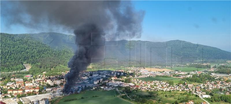 Eksplozija i požar u Kemijskoj tvornici melamina u Kočevju